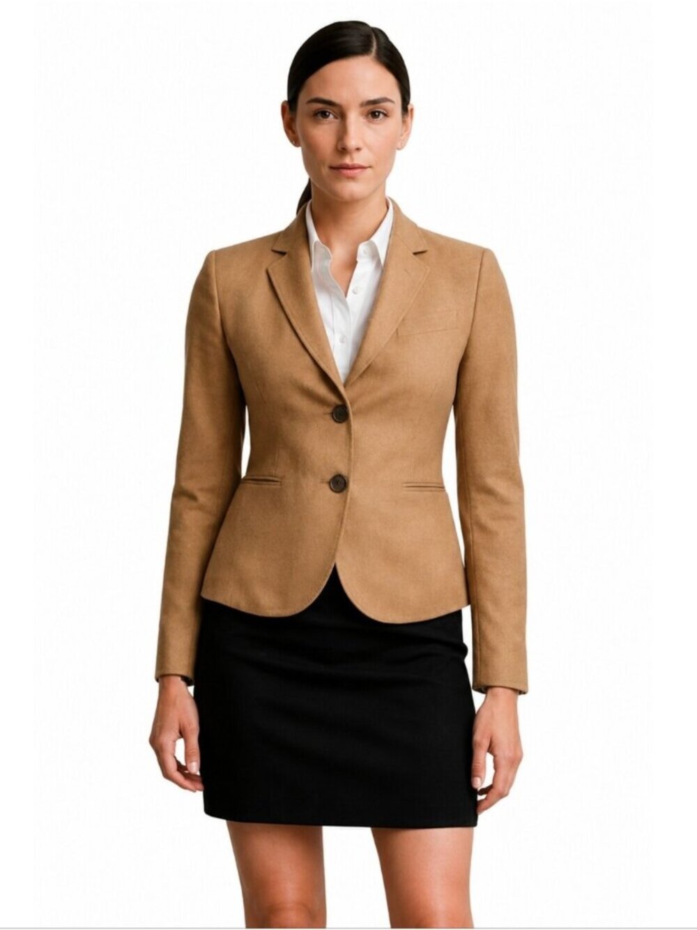 J. Crew Tan Wool Single Breasted Blazer